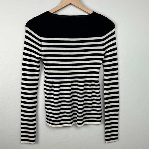 Akris Punto Striped Cashmere Blend Sweater - Picture 2 of 6